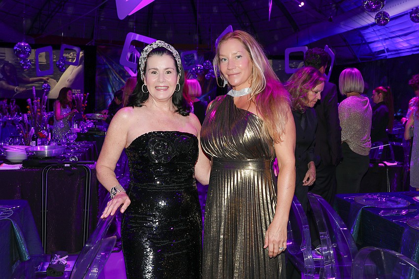 Melanie Jefferies and Paula Stevenson enjoy a night of disco, funk and food.