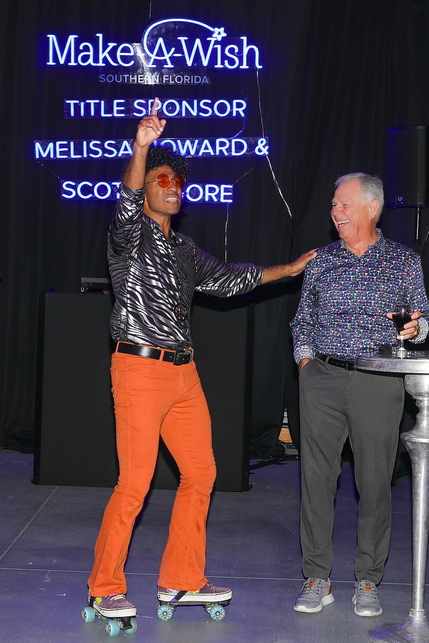 Euther Garcia lets the good times roll.