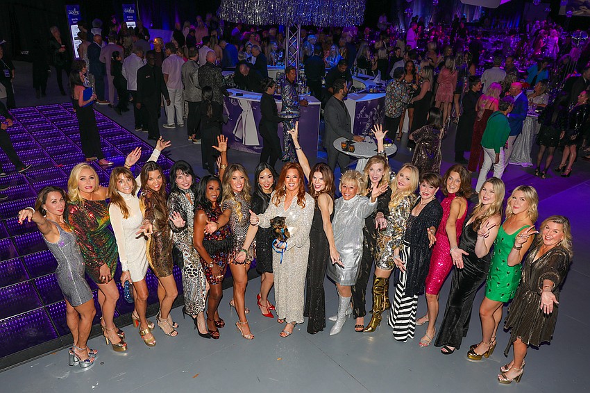 Terri Klauber, center, with part of her team of ambassadors.