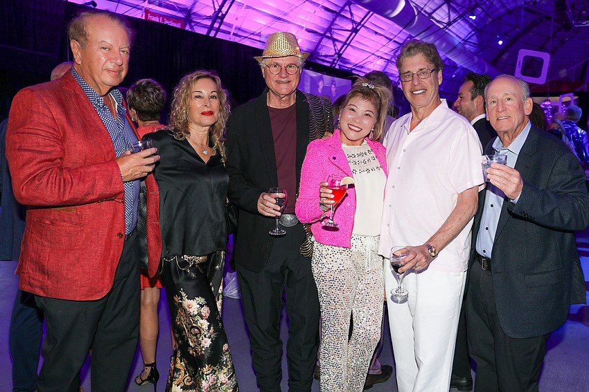 Ron and Rola Cotran, Dan and Tina Napoli, Philip Sellinger and Gerry Biller are ready to disco.
