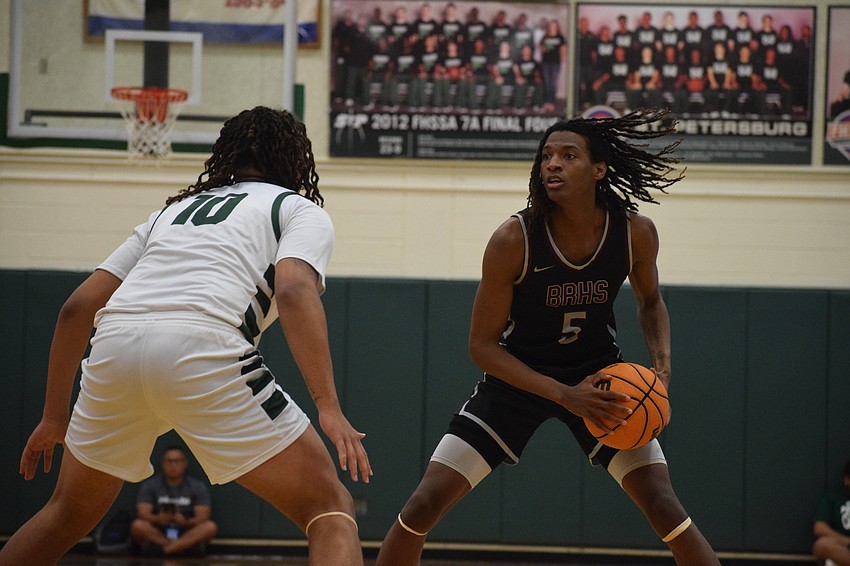 Junior forward Jalen Byrd (right) led all Pirates with 5.4 rebounds and 1.1 blocks per game during the 2025-26 season. Junior forward Jalen Byrd (right) led all Pirates with 5.4 rebounds and 1.1 blocks per game during the 2025-26 season.