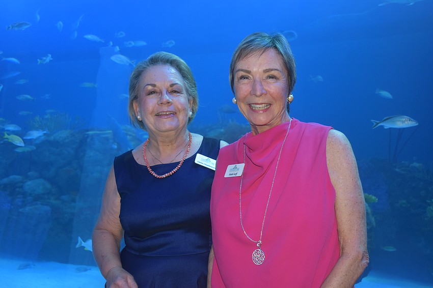 Daria Charlesworth and Heidi Goff, who serve as president and first vice president of the University Park Women's Club, were eager to host the event at the new Mote Science Education Aquarium. The club is celebrating 25 years.