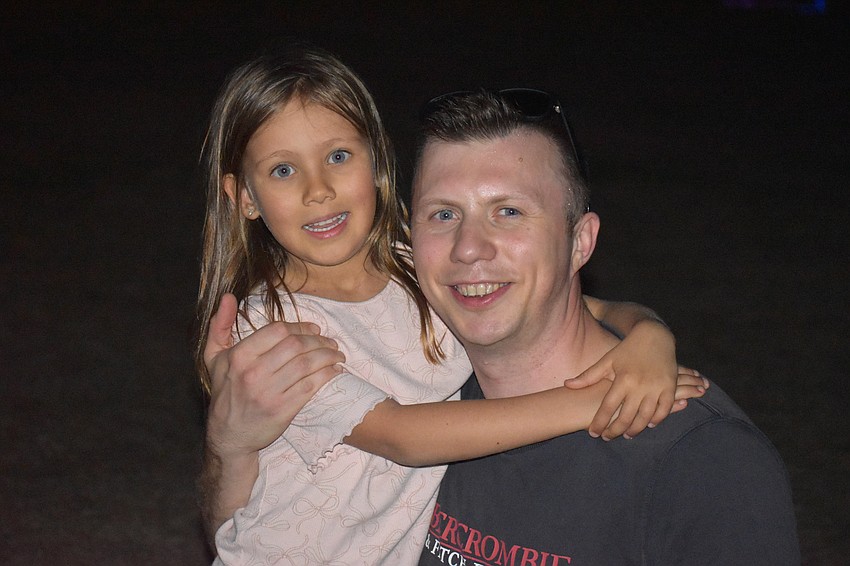 Lakewood Ranch's Eva Malysheva, 6, came to the campout with her dad Taras Malyshev. They have never camped before and thought it was a great opportunity to try it out.