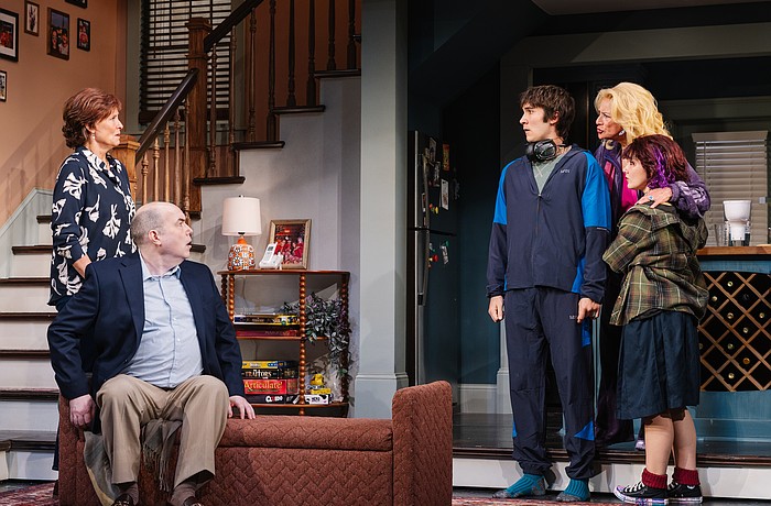 Carla Noack, Brian Wallace, Zach Harris, Sally Wingert and Ashley Raymond star in Asolo Repertory Theatre's "The Unfriend," which runs through March 22 at FSU Center for the Performing Arts.