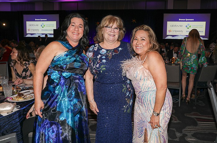 Event co-chair Kim Becker, Lynn Racus and Rose Huro