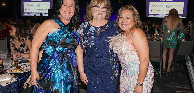 Event co-chair Kim Becker, Lynn Racus and Rose Huro