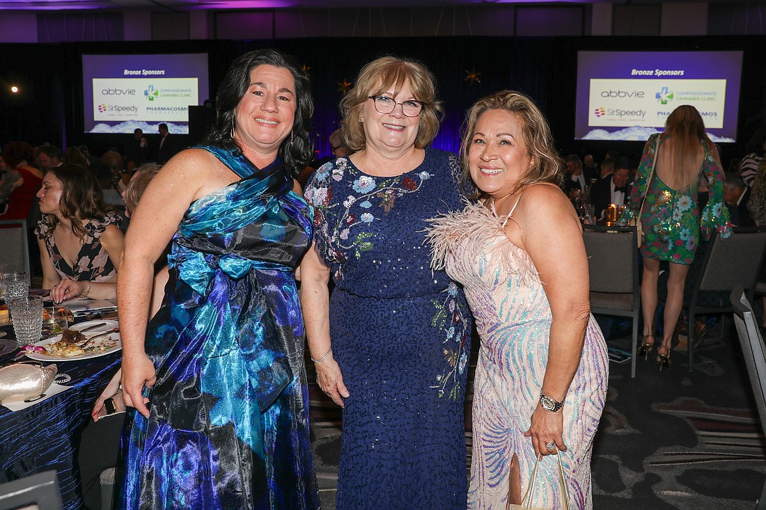 Event co-chair Kim Becker, Lynn Racus and Rose Huro