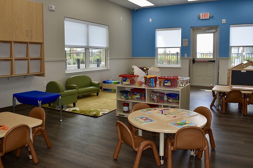 Each classroom features operable windows and an exit door for health and safety reasons.