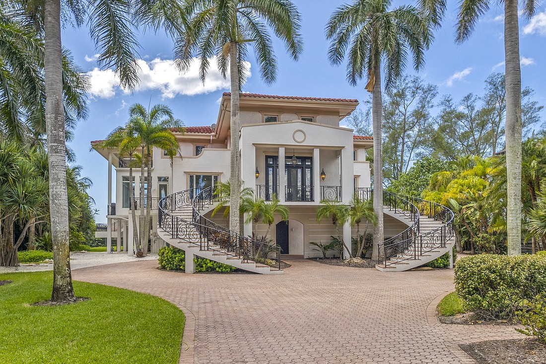 The home at 5919 Gulf of Mexico Drive sold for $9.5 million. Built in 1998, it has four bedrooms, six baths, a pool and 5,596 square feet of living area. It sold for $4.29 million in 2002.