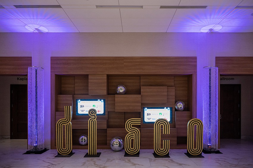 Entrance to the Haven's event All Abilities On The Floor with the disco theme.