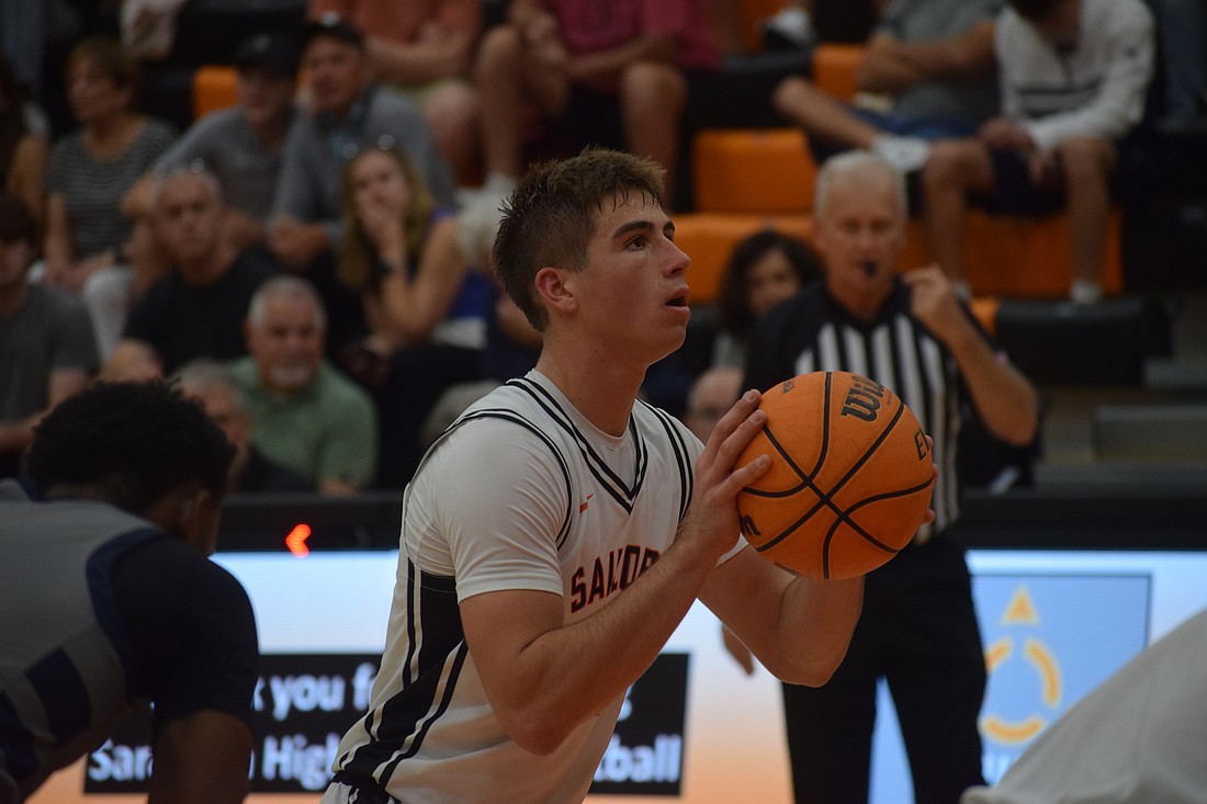 Johnny Lackaff, in his third season as a starter, has scored as many as 35 points in a game for Sarasota. He's done it twice — first on Nov. 21 against Braden River and again on Jan. 29 against Booker.