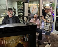 Joe Thayer, Bob Moffitt and Al Garcia play at Remy's on Main in Lakewood Ranch.