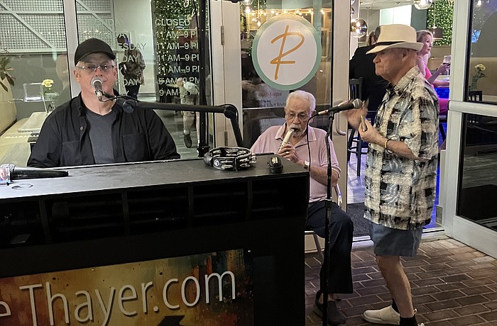 Joe Thayer, Bob Moffitt and Al Garcia play at Remy's on Main in Lakewood Ranch.