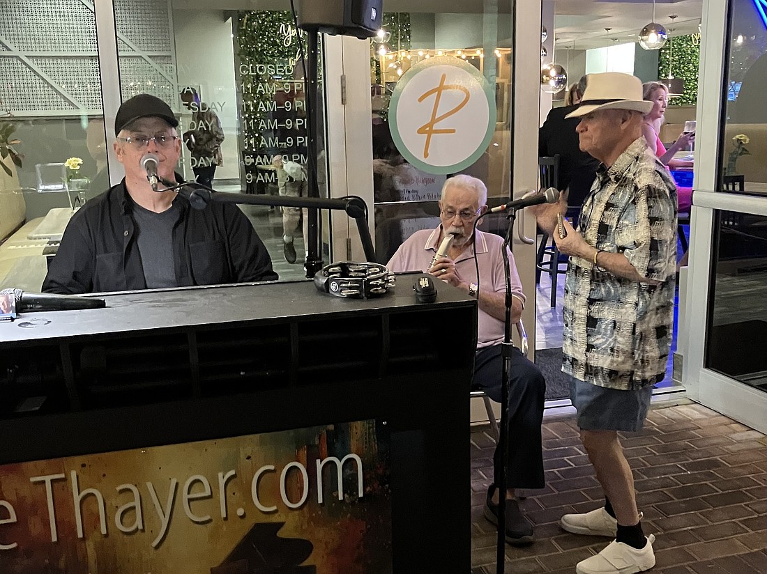 Joe Thayer, Bob Moffitt and Al Garcia play at Remy's on Main in Lakewood Ranch.