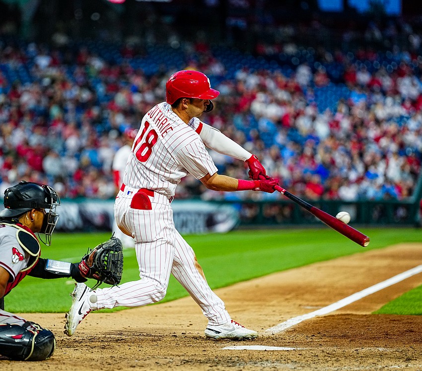 Dalton Guthrie, born in Sarasota, last played for the Philadelphia Phillies in 2023. He spent parts of two seasons in the MLB as an outfielder/third baseman.