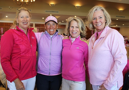 Pat O'Connell, Brenda Baril, Beth Scheible and Kim Lawrence said winning the championship Swing for the Cure annual golf day on Feb. 24 was especially meaningful to them, considering Lawrence is a cancer survivor.