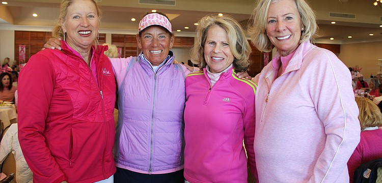 Pat O'Connell, Brenda Baril, Beth Scheible and Kim Lawrence said winning the championship Swing for the Cure annual golf day on Feb. 24 was especially meaningful to them, considering Lawrence is a cancer survivor.