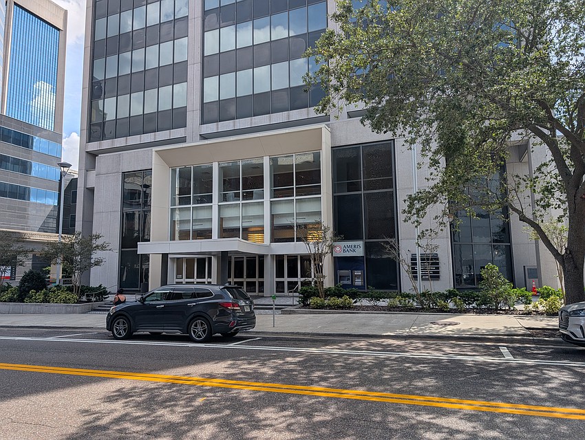 Ameris Bank at 200 W. Forsyth St in Downtown Jacksonville plans to add a drive-through. Ameris Bank at 200 W. Forsyth St in Downtown Jacksonville plans to add a drive-through.