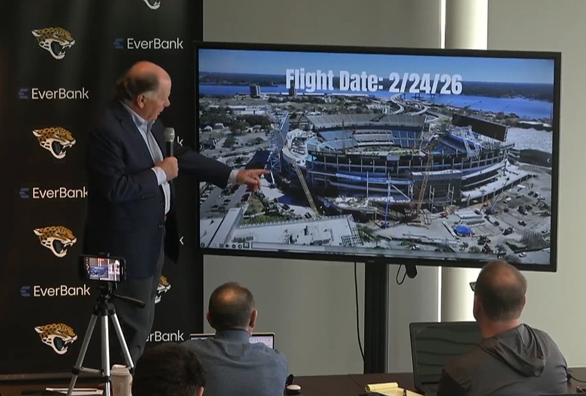 Jacksonville Jaguars President Mark Lamping gives an update Feb. 25 on the renovation of EverBank Stadium into the Jacksonville Jaguars President Mark Lamping gives an update Feb. 25 on the renovation of EverBank Stadium into the