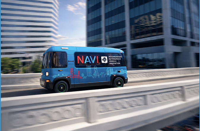 A rendering of a NAVI vehicle on the Skyway, coverted for use as part of the U2C. A rendering of a NAVI vehicle on the Skyway, coverted for use as part of the U2C.