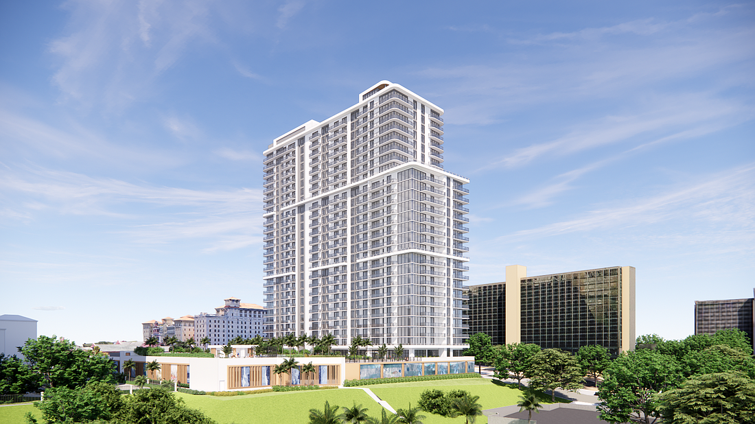 The Bluffs, a mixed use development, is to be built on the site of the former city hall in downtown Clearwater.