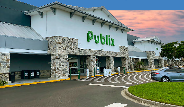 Intracoastal Plaza at 14444 Beach Blvd. is anchored by Publix Super Markets Inc.