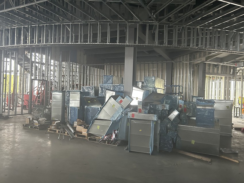 The site of seafood restaurant Salt and Tide at the western end of the concourse.