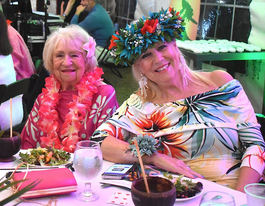 Clara Smith attends the Tropical Escape fundraiser alongside her daughter Becca Towery, the resource and development chair for Sisterhood for Good.