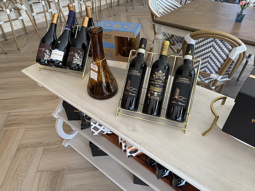 Wines sourced from around the world are $7 to $16 a glass, as well as bottles from $24 to $45.