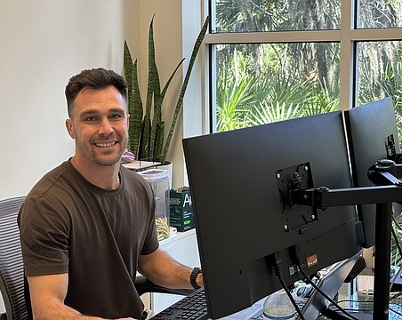 Brian Taylor, who works as executive vice president for Perform[cb], has been working from CoworkLWR since 2021 in order to have a separation between work and home life. He enjoys the opportunities to network with fellow remote workers at the new location.