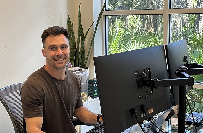 Brian Taylor, who works as executive vice president for Perform[cb], has been working from CoworkLWR since 2021 in order to have a separation between work and home life. He enjoys the opportunities to network with fellow remote workers at the new location.