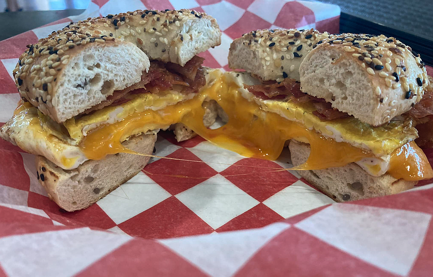 I may have featured this bacon, egg and cheese before, but I'm back for another breakfast-all-day-bite at Lakewood Ranch Deli.