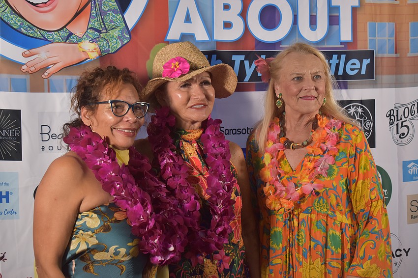 Sisterhood for Good events Co-chairs, Nikki Pelier-Simon and Patti Good, pose for a photo with Glo Reber, who is vice chair of the board.