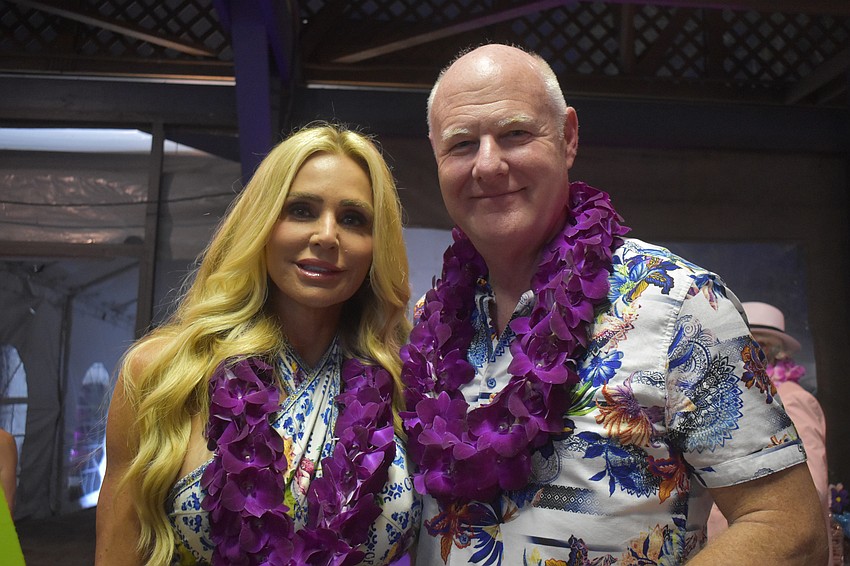 Presenting Sponsor Melissa Howard, along with her fiancé Scott Moore, attends the Sisterhood for Good fundraiser. This is the third year she has been presenting sponsor and has been part of the organization for seven.