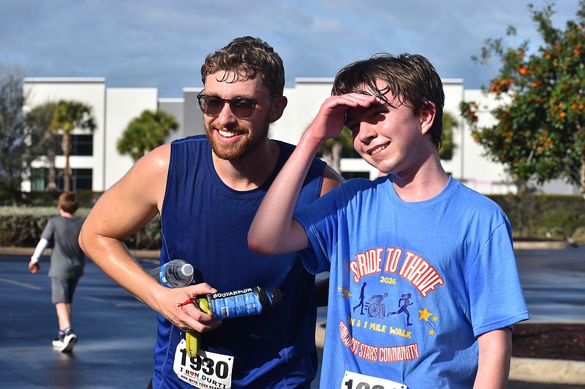 Sarasota's Jeff Yoder and Bradenton's Gabe Carlin, 15, both attend Lakewood Ranch Baptist Church. They both participated in the Suncoast Stars Community event.