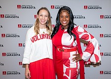 Junior League President Corey Talbot and keynote speaker India White