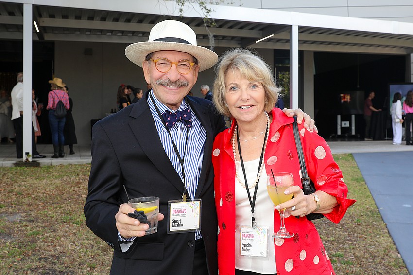Stuart Mushlin and Francine Achbar doll up for the 30th Avant-Garde at Ringling College.