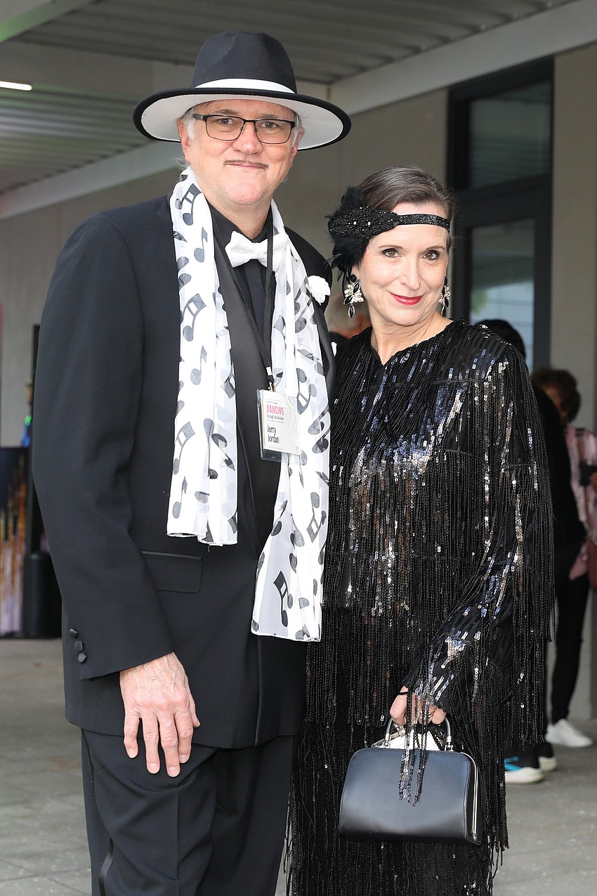 Jerry and Kathy Jordan stun in their themed attire.