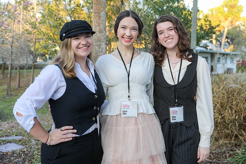 Avant-Garde student speakers MJ Helmick, Valerie Miller and Miliana Walton.