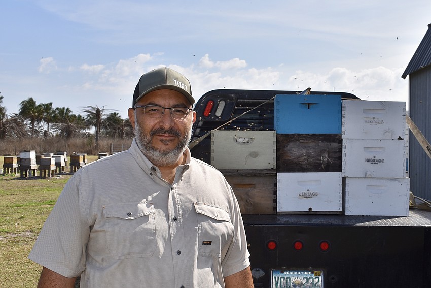 Chris Vasquez owns Heritage Bee Farm in Myakka City.