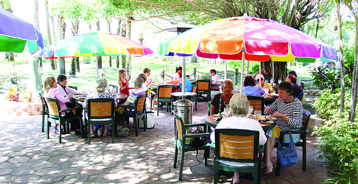 Diners sit outside at Lazy Lobster. Owner Michael Garey said business really starts to ramp up in February before March, April and May, the busiest months of the year for the restaurant.