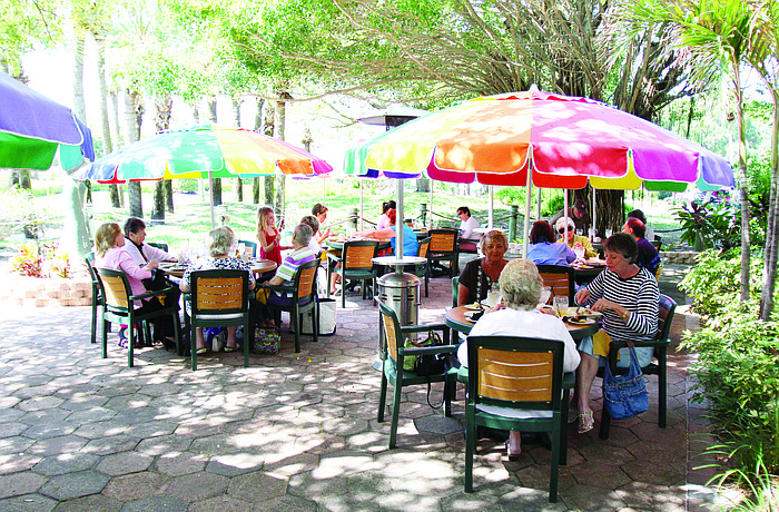 Diners sit outside at Lazy Lobster. Owner Michael Garey said business really starts to ramp up in February before March, April and May, the busiest months of the year for the restaurant.