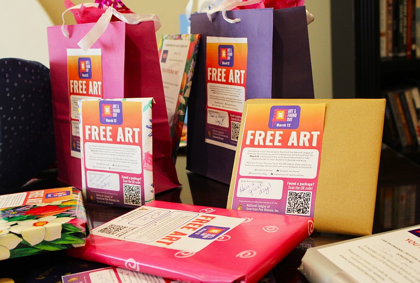 Art and Found Day returns to Longboat Key and the surrounding area March 12, and the local chapter of the National League of American Pen Women, Inc. encourages pedestrians to keep an eye out for the surprise art gifts.