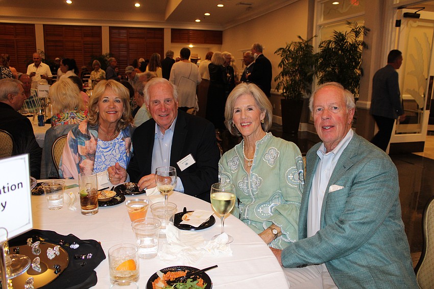 Carol Wetzig, Bob DiPetrillo and Hillary and Robert Pease said trying Riva from The St. Regis Longboat Key Resort was a highlight of their evening at Taste of the Keys.