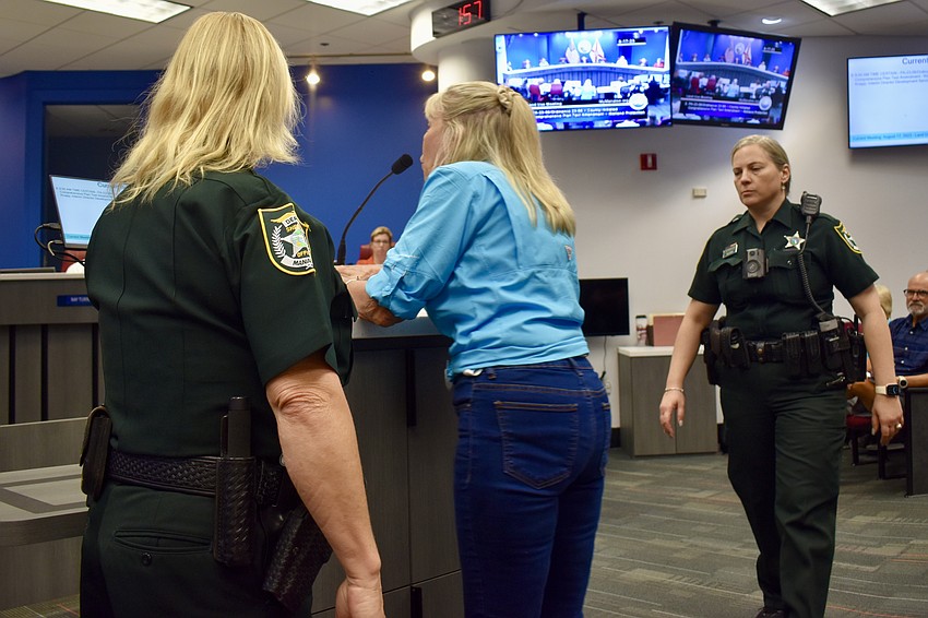 In 2023, citizen Carol Ann Felts tells commissioners they'll be voted out of office in 2024 if they vote to reduce wetland protections. In 2025, Commissioner Carol Ann Felts told the East County Observer, 