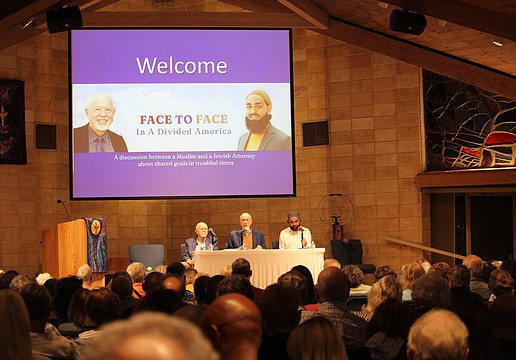 Following up on the recent publication of their co-authored book, "I Am the Other," Temple Beth Israel of Longboat Key member Robert Gary and Imam Azhar Subedar invited community members to join a discussion about local approaches to bridging divides in beliefs. Rabbi Peter Kasdan moderated.