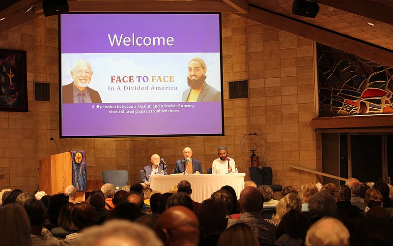Following up on the recent publication of their co-authored book, "I Am the Other," Temple Beth Israel of Longboat Key member Robert Gary and Imam Azhar Subedar invited community members to join a discussion about local approaches to bridging divides in beliefs. Rabbi Peter Kasdan moderated.