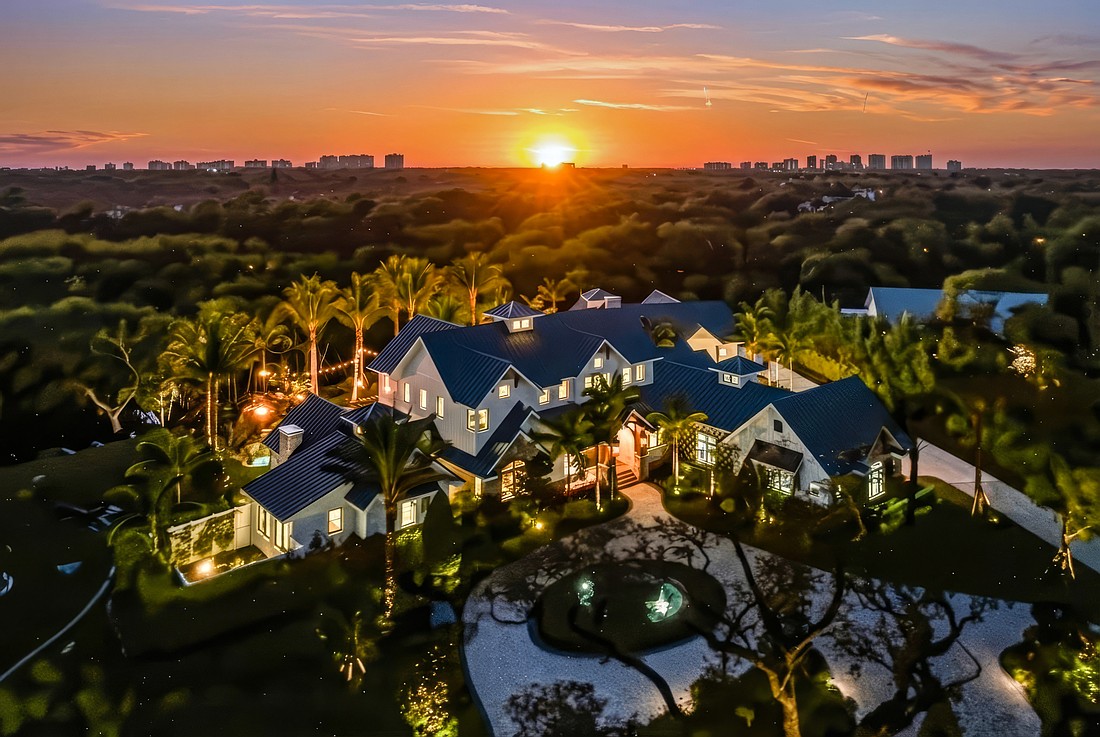 The estate at 325 Cocohatchee Boulevard in Naples is listed for $14.5 million.