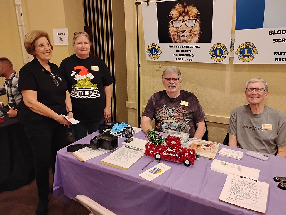 The Ormond Beach and Port Orange Lions Club provide free vision and blood sugar screenings. Courtesy photo