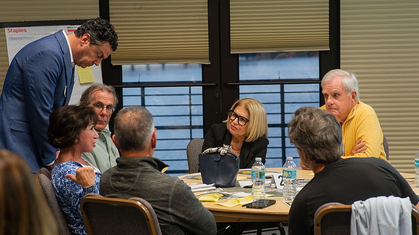 Sarasota City Commissioner Liz Alpert attended and participated in the St. Armands Visioning Workshop Thursday, Feb. 26 held at Mote Marine Laboratory’s Keating Marine Education Center.